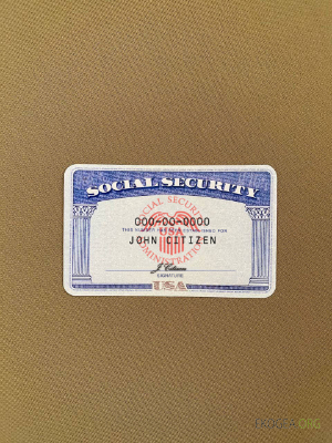 USA SSN photolook fond textile beige foncé DEVANT